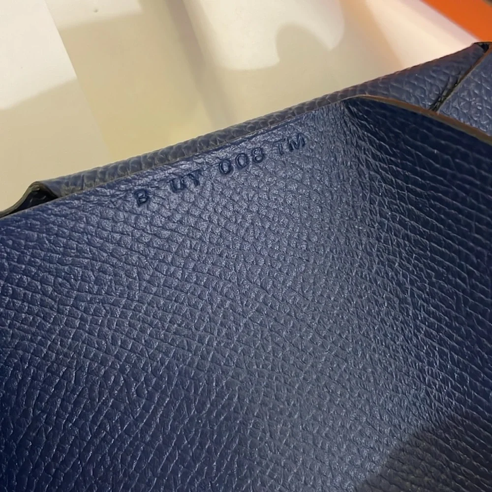 Authentic Hermes navy  Epsom leather wallet - Picture 11 of 13
